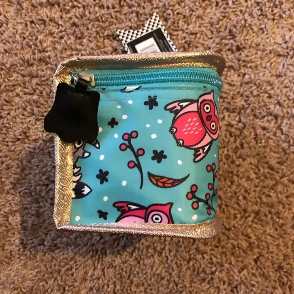 Conair Owl cosmetic travel case NWT